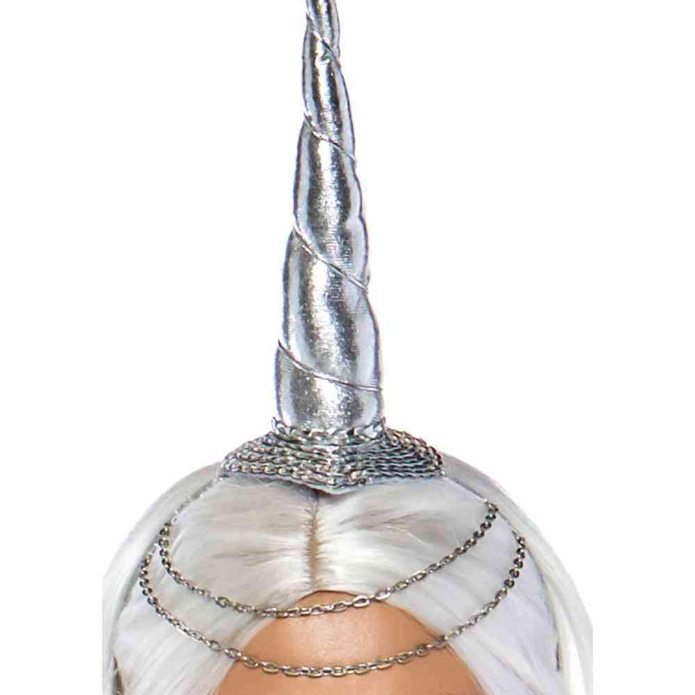 Leg Avenue - Celestial Unicorn Hoorns haarband - Zilverkleurig